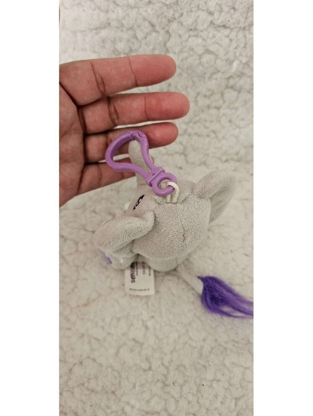 Smanimals Backpack Buddy Elephant Grape Jelly Scented Keychain 4